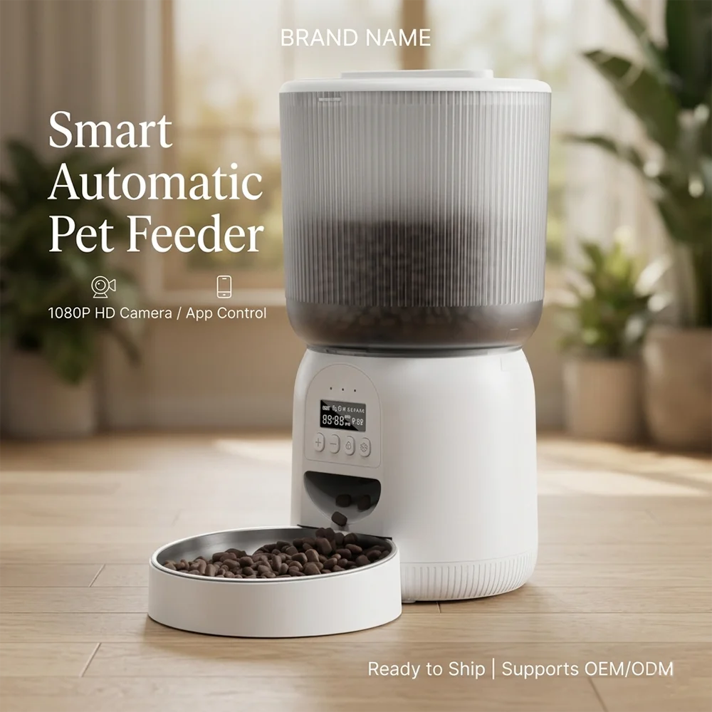 Automatic Cat Dog Food Dispenser Smart Feeder WiFi App Control Timed Feeding Machine Dual Power Supply OEM Factory
Automatic Cat Dog Food Dispenser Smart Feeder WiFi App Control Timed Feeding Machine Dual Power Supply OEM Factory