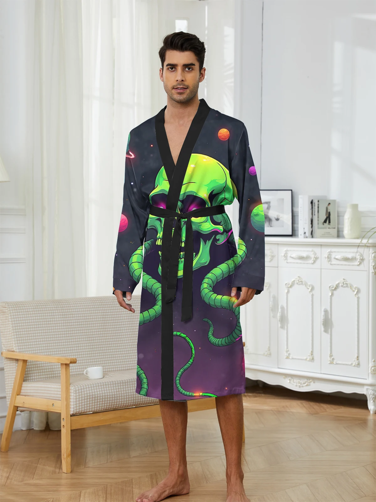 1pcs Men's Robes 2026 Spring/Summer Sleepwear 3D Printed Robes Bathrobe Funny pajamas Graphic Breathable Bathrobe man
1pcs Men's Robes 2026 Spring/Summer Sleepwear 3D Printed Robes Bathrobe Funny pajamas Graphic Breathable Bathrobe man