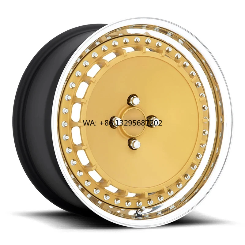 Custom Forged 2-piece 18 19 20 21 22 23 24 26 Inch Deep Dish Gold Chrome Car Wheels Aluminium Alloy Forged Rims for Honda
Custom Forged 2-piece 18 19 20 21 22 23 24 26 Inch Deep Dish Gold Chrome Car Wheels Aluminium Alloy Forged Rims for Honda