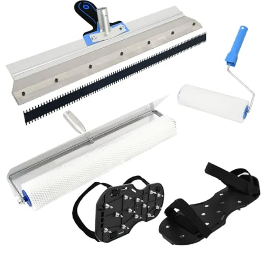 Self-Levelling Cement Tool Kit, Spike Roller for Self Leveling Cement, Epoxy Floor Tools, Roller Brush, Floor Construction Roll
Self-Levelling Cement Tool Kit, Spike Roller for Self Leveling Cement, Epoxy Floor Tools, Roller Brush, Floor Construction Roll