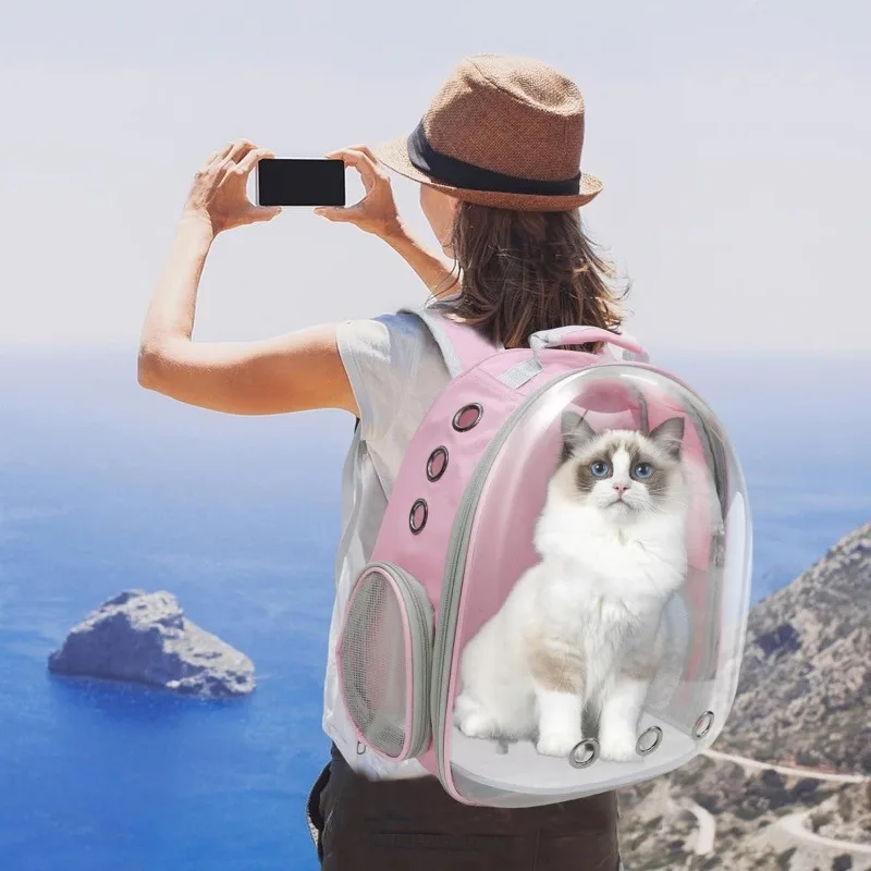 Portable Pink Pet Backpack Travel Cat Carrier Bag Comfortable Breathable Design for Small Animals on the Go
Portable Pink Pet Backpack Travel Cat Carrier Bag Comfortable Breathable Design for Small Animals on the Go