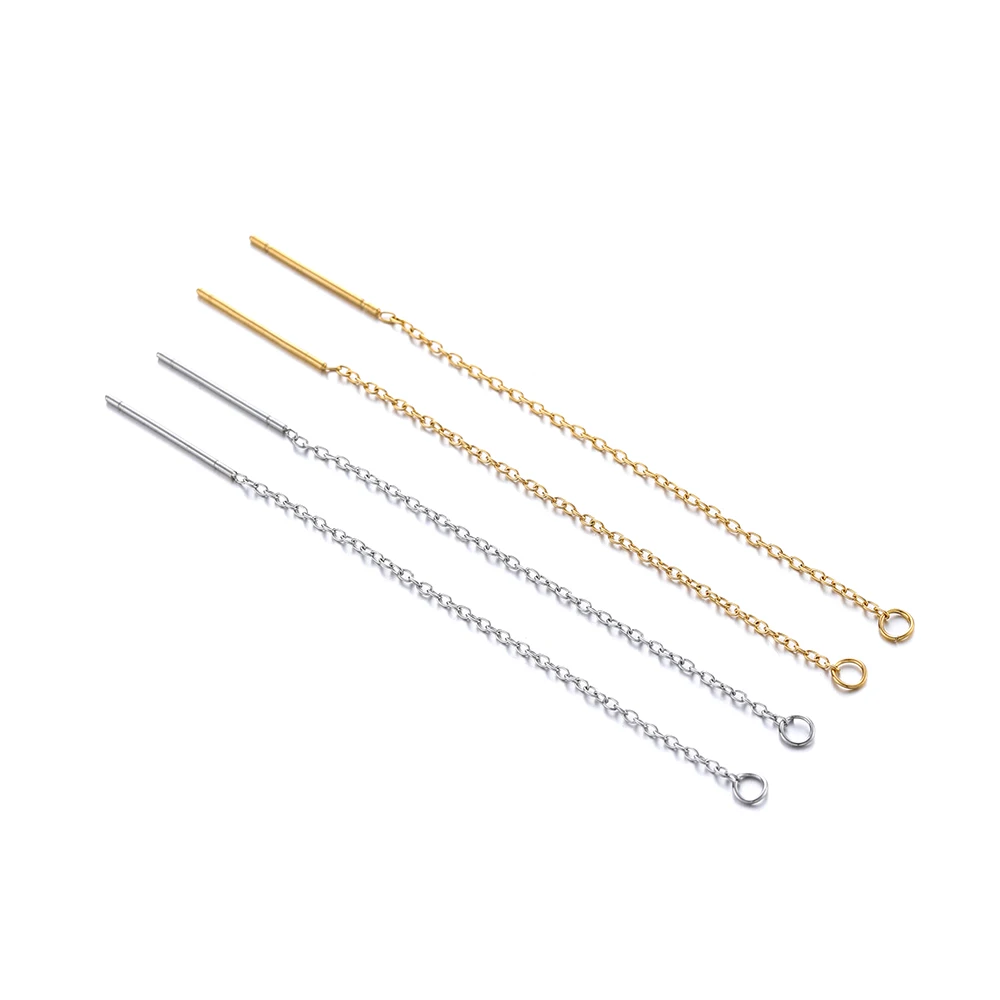 10Pcs 8/13cm Stainless Steel Ear Line Earring Long Tassel Chain Drop Earrings For DIY Jewelry Making Findings Accessories
10Pcs 8/13cm Stainless Steel Ear Line Earring Long Tassel Chain Drop Earrings For DIY Jewelry Making Findings Accessories