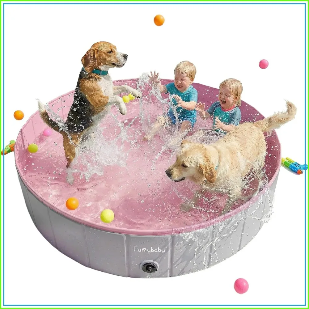Foldable Dog Pool for Large Dogs, Portable Kiddie Pool, Pet Wading Swimming Pool, Indoor Outdoor, Pink 64''
Foldable Dog Pool for Large Dogs, Portable Kiddie Pool, Pet Wading Swimming Pool, Indoor Outdoor, Pink 64''