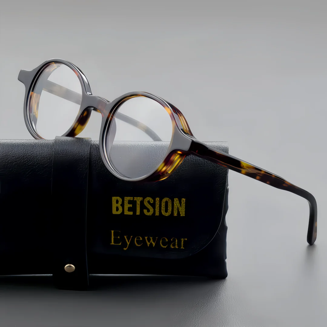 BETSION Fashion Handmade Round Acetate Eyeglasses Frame 46mm Full Rim Glasses Frame for Men Women Daily & Party Streetwear
BETSION Fashion Handmade Round Acetate Eyeglasses Frame 46mm Full Rim Glasses Frame for Men Women Daily & Party Streetwear