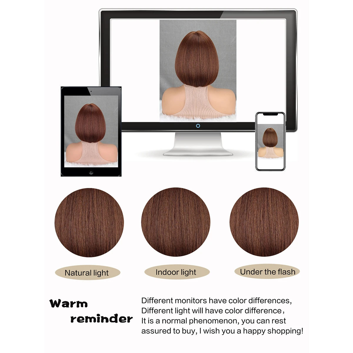 12 Inch /30 cm Fashion Lady Short Straight Synthetic Flat Bangs Bob Wig (Brown)
12 Inch /30 cm Fashion Lady Short Straight Synthetic Flat Bangs Bob Wig (Brown)