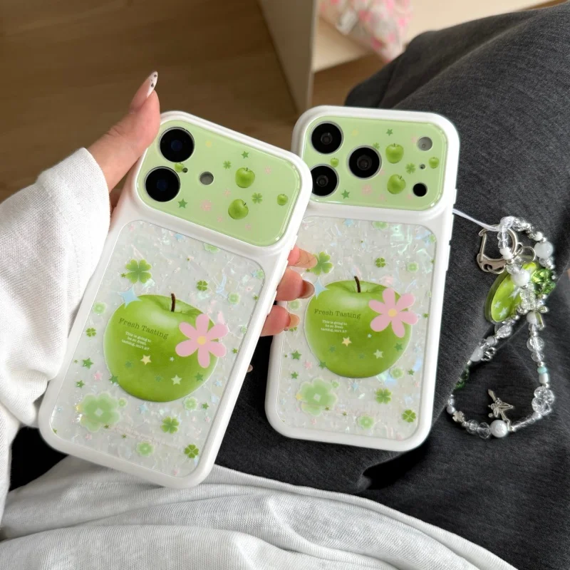Korean Conch Shell Texture Cute Green apple Flower Case For iPhone 17 Pro 16 15 Pro Max Phone Cover with Chain Fashion Cases Fun
Korean Conch Shell Texture Cute Green apple Flower Case For iPhone 17 Pro 16 15 Pro Max Phone Cover with Chain Fashion Cases Fun