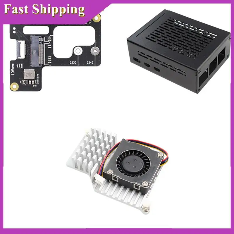 ABRI-X1000 SSD Expansion Board+Metal Case+Blower For Raspberry Pi 5 PCIE To M.2 Nvme 2242-2230 Pcie Peripheral Board
ABRI-X1000 SSD Expansion Board+Metal Case+Blower For Raspberry Pi 5 PCIE To M.2 Nvme 2242-2230 Pcie Peripheral Board