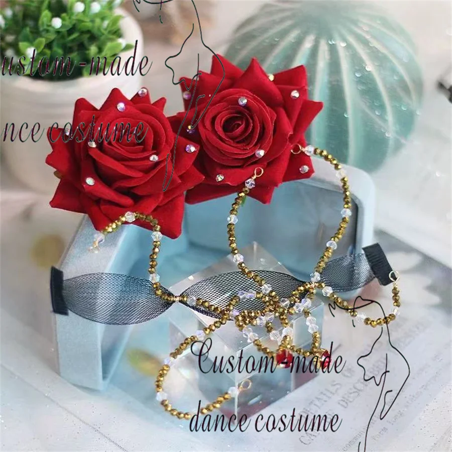 Red Rose Flower Headdress Hair Accessories Girls Ballerina Headwear Don Quixote or Paquita Headpiece
Red Rose Flower Headdress Hair Accessories Girls Ballerina Headwear Don Quixote or Paquita Headpiece