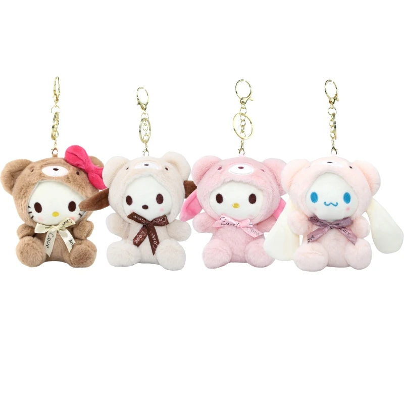 4 Styles Anime Sanrio Plush Keychain Hello Kitty Pendant My Melody Cinnamoroll Cute Soft Stuffed Dolls Toy Kids Bidthday Gift
4 Styles Anime Sanrio Plush Keychain Hello Kitty Pendant My Melody Cinnamoroll Cute Soft Stuffed Dolls Toy Kids Bidthday Gift