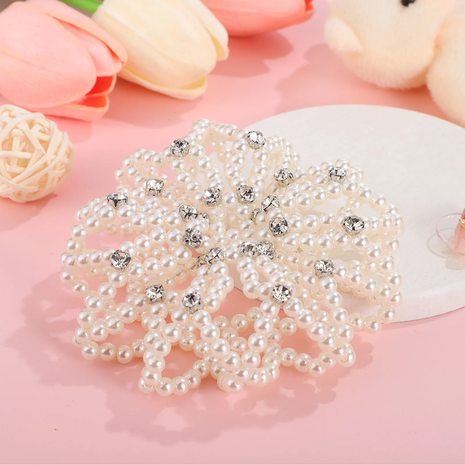 Pearl Hair Snood Elastic Net Bun Hairstyle Accessories Dancing Performance Gymnastics Sports Pearl Design Long Lasting Durable
Pearl Hair Snood Elastic Net Bun Hairstyle Accessories Dancing Performance Gymnastics Sports Pearl Design Long Lasting Durable