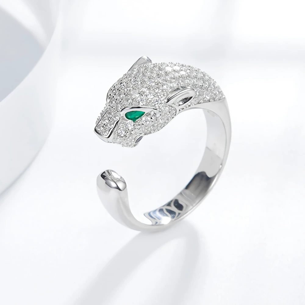 925 Sterling Silver Original Crystal Creative Leopard Head Ring for Women Fashion Party Wedding Accessories Jewelry Holiday Gift
925 Sterling Silver Original Crystal Creative Leopard Head Ring for Women Fashion Party Wedding Accessories Jewelry Holiday Gift