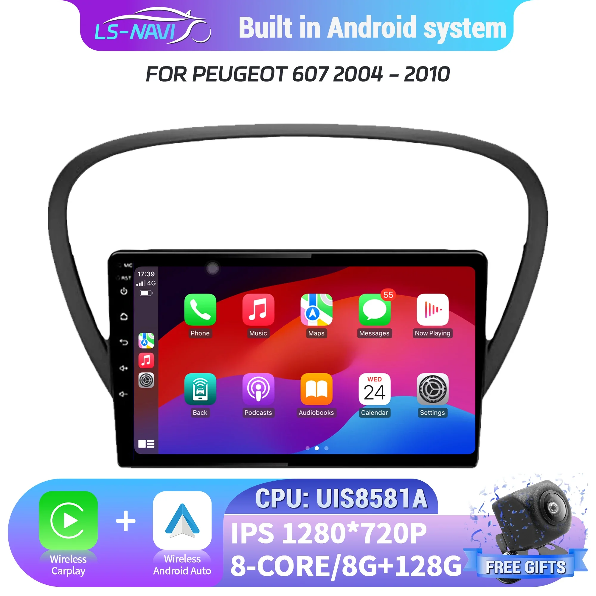 For Peugeot 607 2004-2010 Android Car Radio Head Units Multimedia Navigation GPS Bluetooth Wireless Carplay Stereo Touch Screen
For Peugeot 607 2004-2010 Android Car Radio Head Units Multimedia Navigation GPS Bluetooth Wireless Carplay Stereo Touch Screen