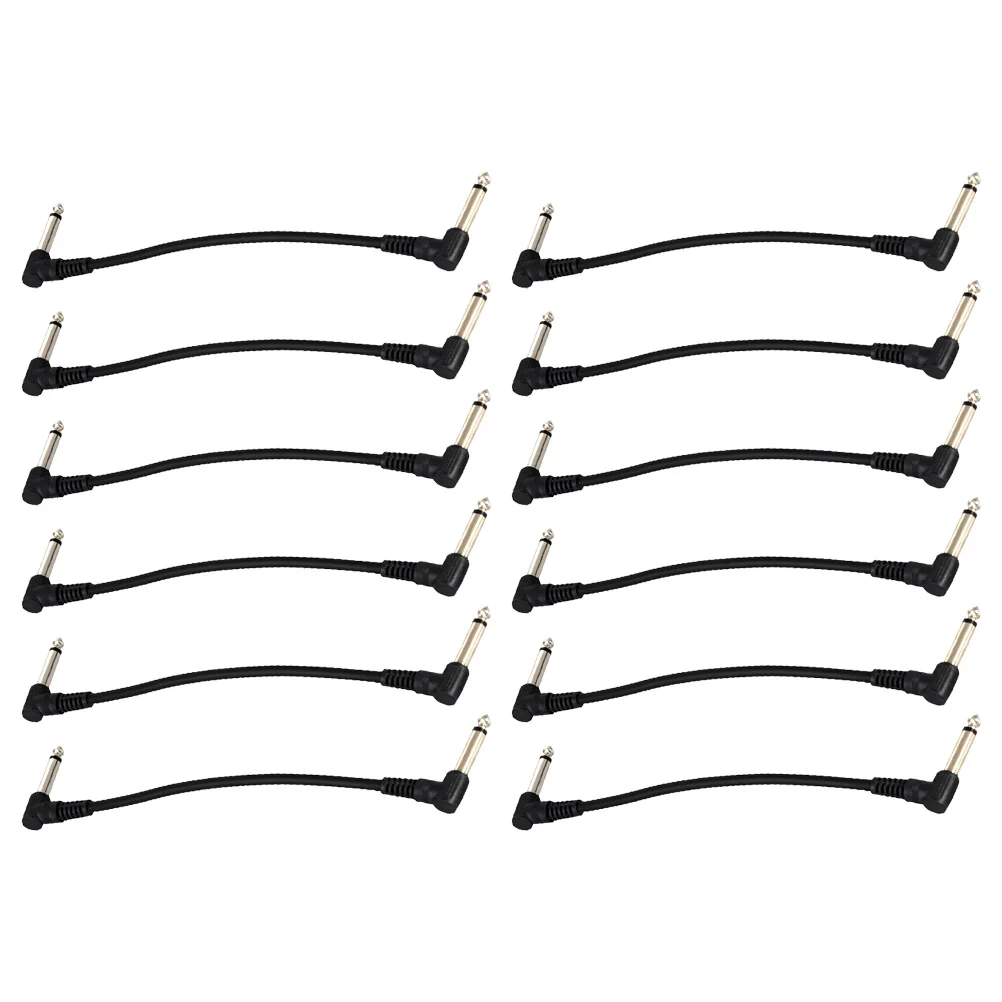 12pcs Guitar Patch Cables PVC Shielded Wire Bass Electric Connect Stage Sound Equipment Musical Instruments
12pcs Guitar Patch Cables PVC Shielded Wire Bass Electric Connect Stage Sound Equipment Musical Instruments