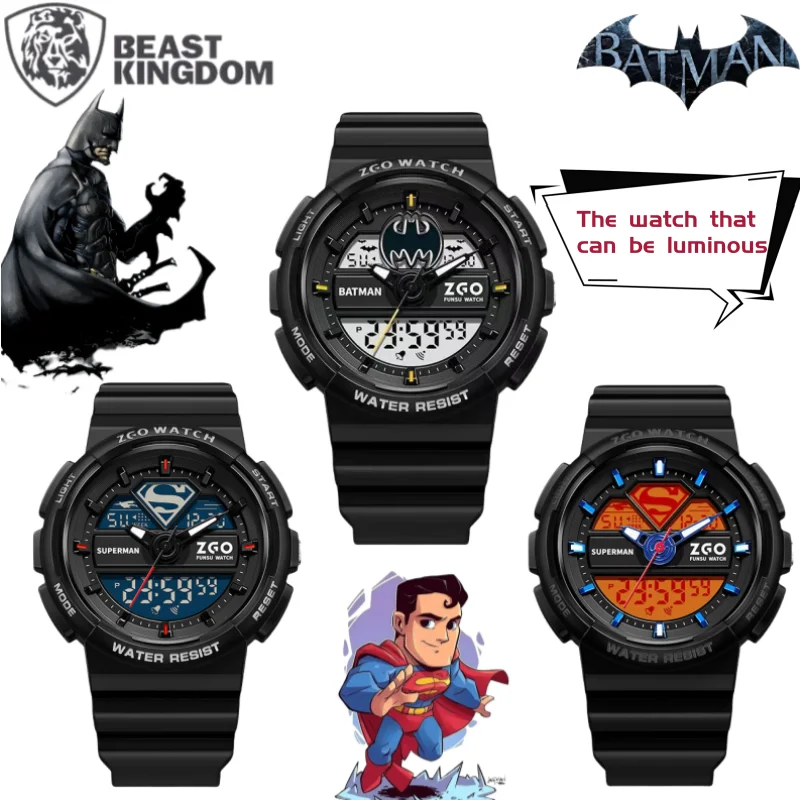 New BeastKingdom Batman Superman secondary cartoon personalized student watch creative anime peripheral sports electronic watch 
New BeastKingdom Batman Superman secondary cartoon personalized student watch creative anime peripheral sports electronic watch