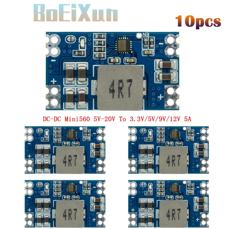 10pcs DC-DC Mini 560 Step Down DC-DC Converter Output 3.3V 5V 9V 12V 5A Mini560 Voltage Regulator Buck Stabilized Power Supply
10pcs DC-DC Mini 560 Step Down DC-DC Converter Output 3.3V 5V 9V 12V 5A Mini560 Voltage Regulator Buck Stabilized Power Supply