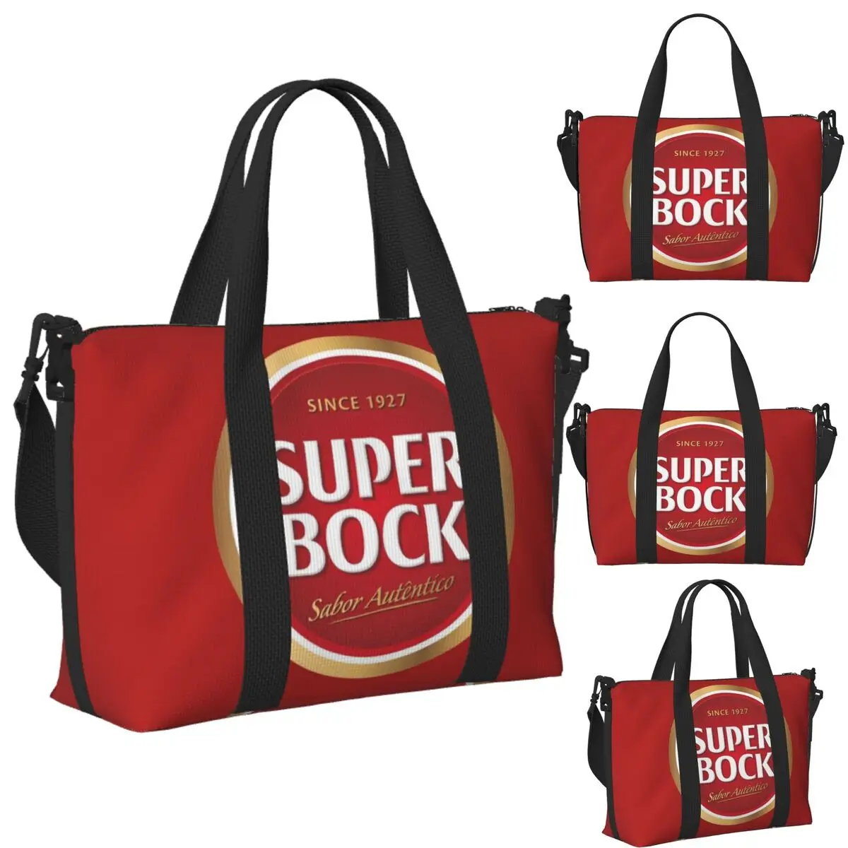 Custom Super Bock Beach Travel Bag Large Capacity Tote Bags for Gym Yoga Women Shopping Duffle Shoulder Bag
Custom Super Bock Beach Travel Bag Large Capacity Tote Bags for Gym Yoga Women Shopping Duffle Shoulder Bag