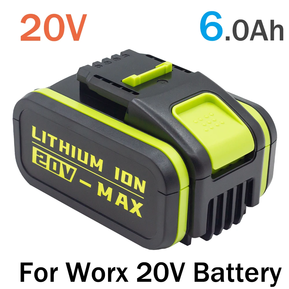 NEW 20V 6.0Ah Lithium Rechargeable Replacement Battery for Worx Power Tools WA3551 WA3553 WX390 WX176 WX178 WX386 WX678 6000mAh
NEW 20V 6.0Ah Lithium Rechargeable Replacement Battery for Worx Power Tools WA3551 WA3553 WX390 WX176 WX178 WX386 WX678 6000mAh