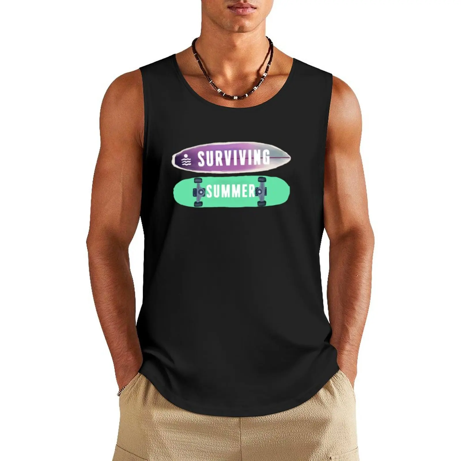 Surviving Summer Tank Top Top mens gym clothes gym training accessories Sleeveless men
Surviving Summer Tank Top Top mens gym clothes gym training accessories Sleeveless men