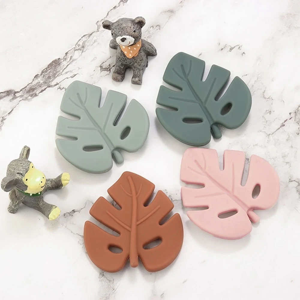 TYRY.HU 2pcs Baby Silicone Leaf Teether Beads Baby Teethers Leaves Silicone Chewable Pacifier Chain DIY Accessories
TYRY.HU 2pcs Baby Silicone Leaf Teether Beads Baby Teethers Leaves Silicone Chewable Pacifier Chain DIY Accessories