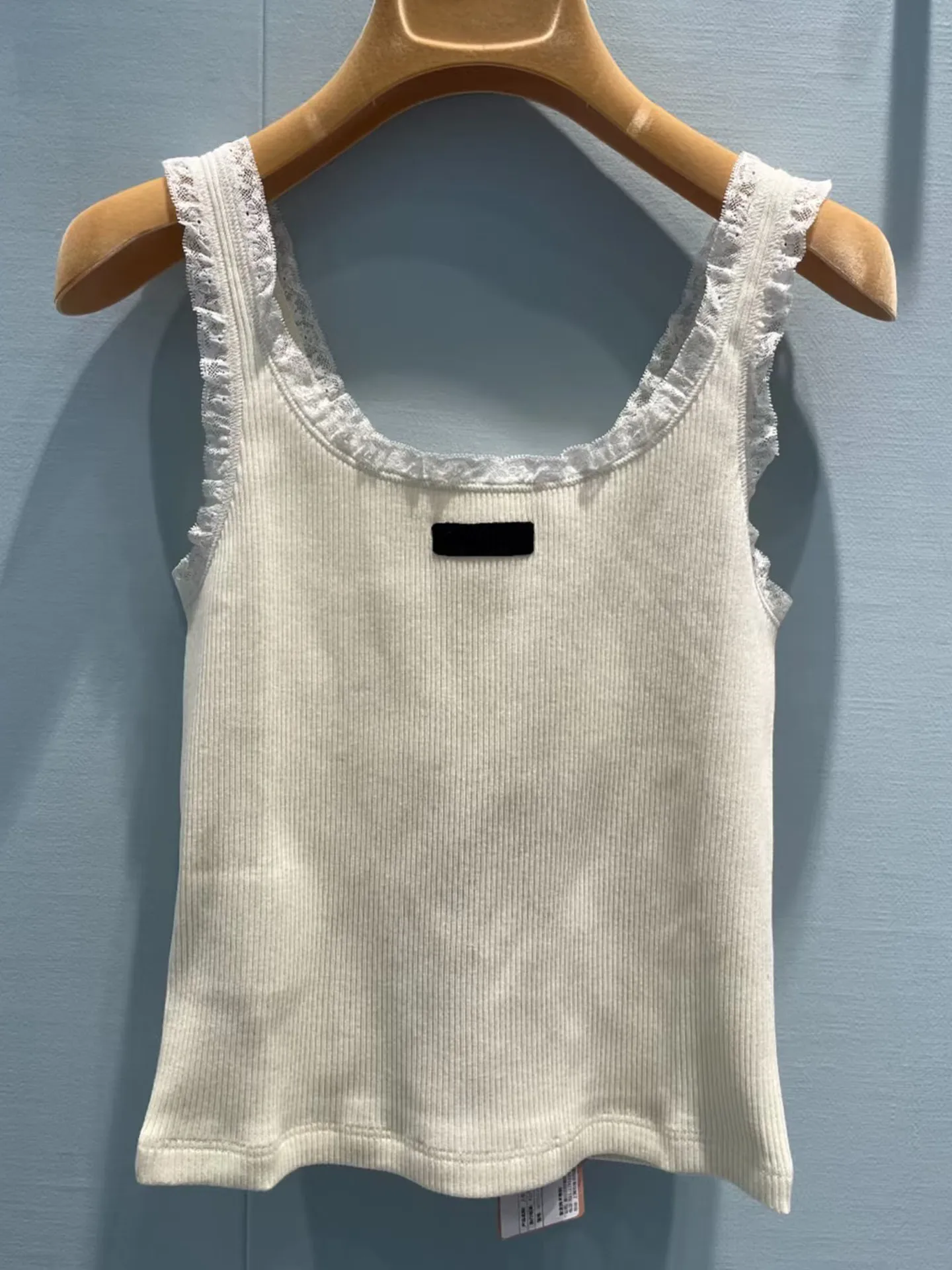 Sweet Lace Trim Halter Neck Sleeveless Women's Fitted Vest Top Commute Style U-Neckline Single Piece Spring Regular Thickness
Sweet Lace Trim Halter Neck Sleeveless Women's Fitted Vest Top Commute Style U-Neckline Single Piece Spring Regular Thickness