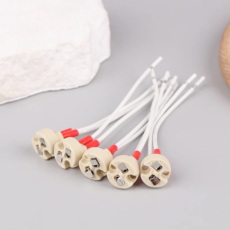 5Pcs EU MR16 Lamp Base Ceramic Socket Base With 10CM Silicone Cable For LED And Halogen Lamps MR11 G4 G5.3 Accessories
5Pcs EU MR16 Lamp Base Ceramic Socket Base With 10CM Silicone Cable For LED And Halogen Lamps MR11 G4 G5.3 Accessories