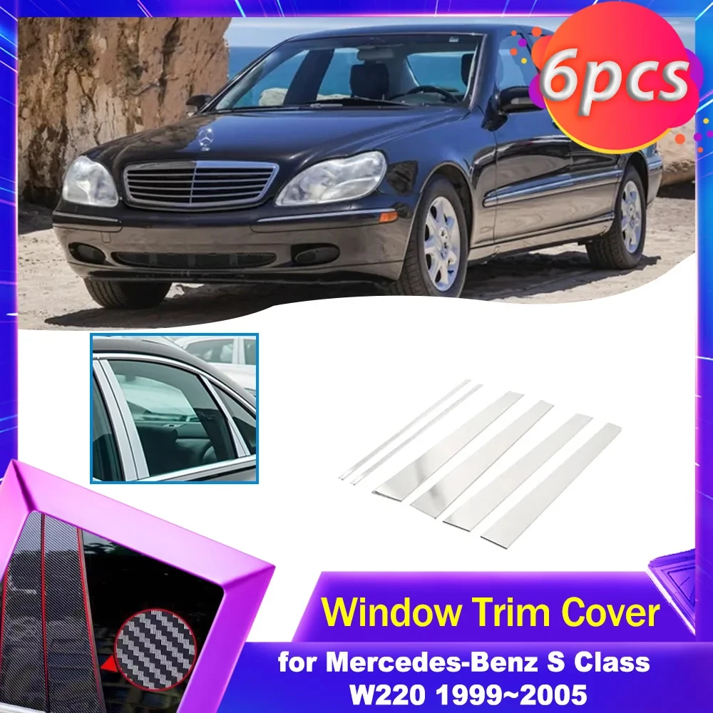 Car Door Window Trim Cover for Mercedes-Benz S Class W220 1999~2005 Carbon Fiber Chrome Sticker Pillar Posts Decal Accessories
Car Door Window Trim Cover for Mercedes-Benz S Class W220 1999~2005 Carbon Fiber Chrome Sticker Pillar Posts Decal Accessories