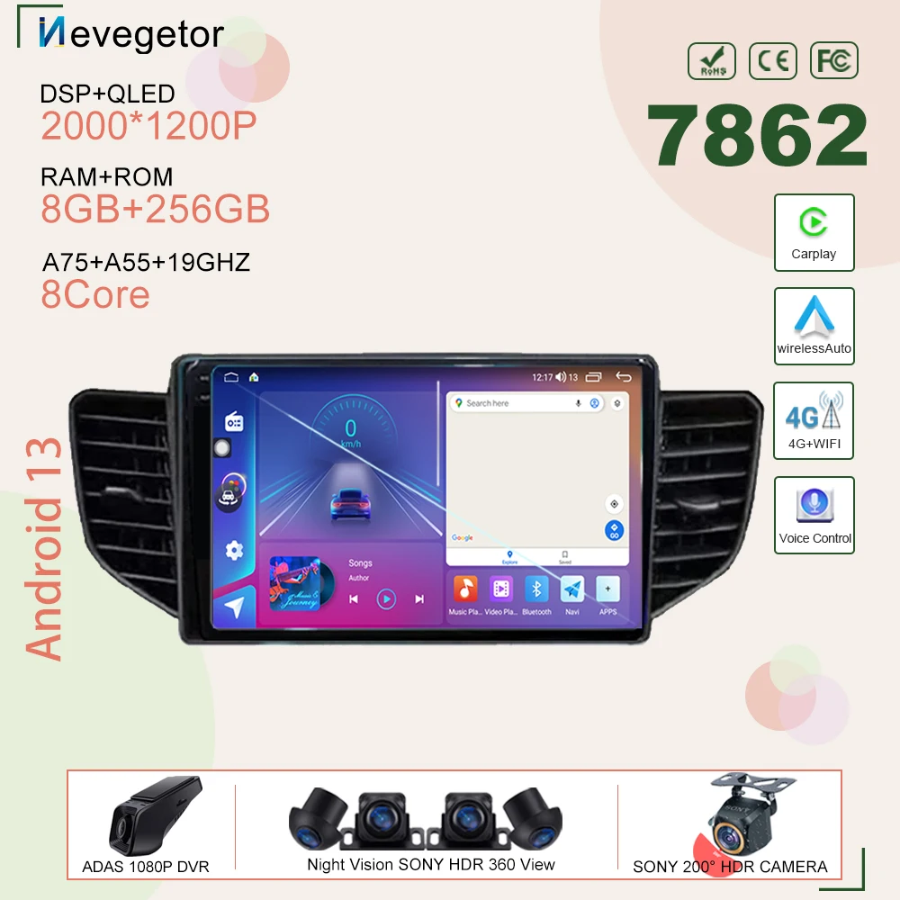 4G Carplay Android 13 Car Radio GPS For Chevrolet N400 V 2019 For Wuling Honggua Auto Radio Navigation Multimedia Player 5G Wifi
4G Carplay Android 13 Car Radio GPS For Chevrolet N400 V 2019 For Wuling Honggua Auto Radio Navigation Multimedia Player 5G Wifi