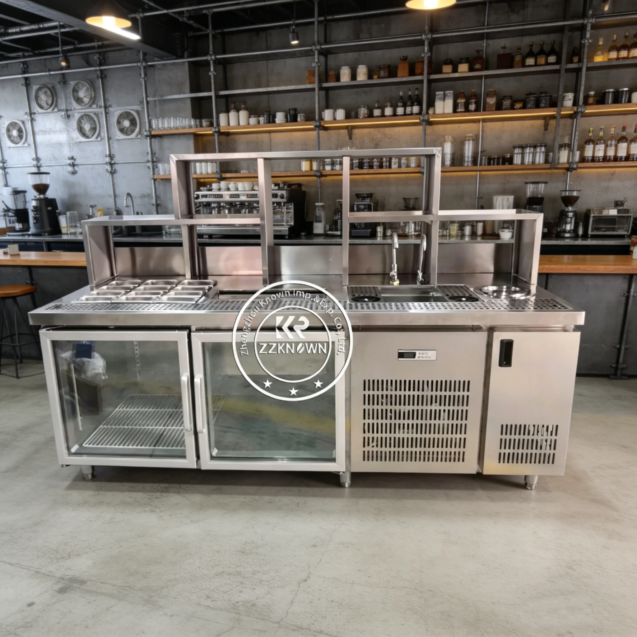 Custom Cocktail Tea Bar Counter Bubble Bar Commercial Boba Shop Working Station Container Milk Tea Bar Counter
Custom Cocktail Tea Bar Counter Bubble Bar Commercial Boba Shop Working Station Container Milk Tea Bar Counter