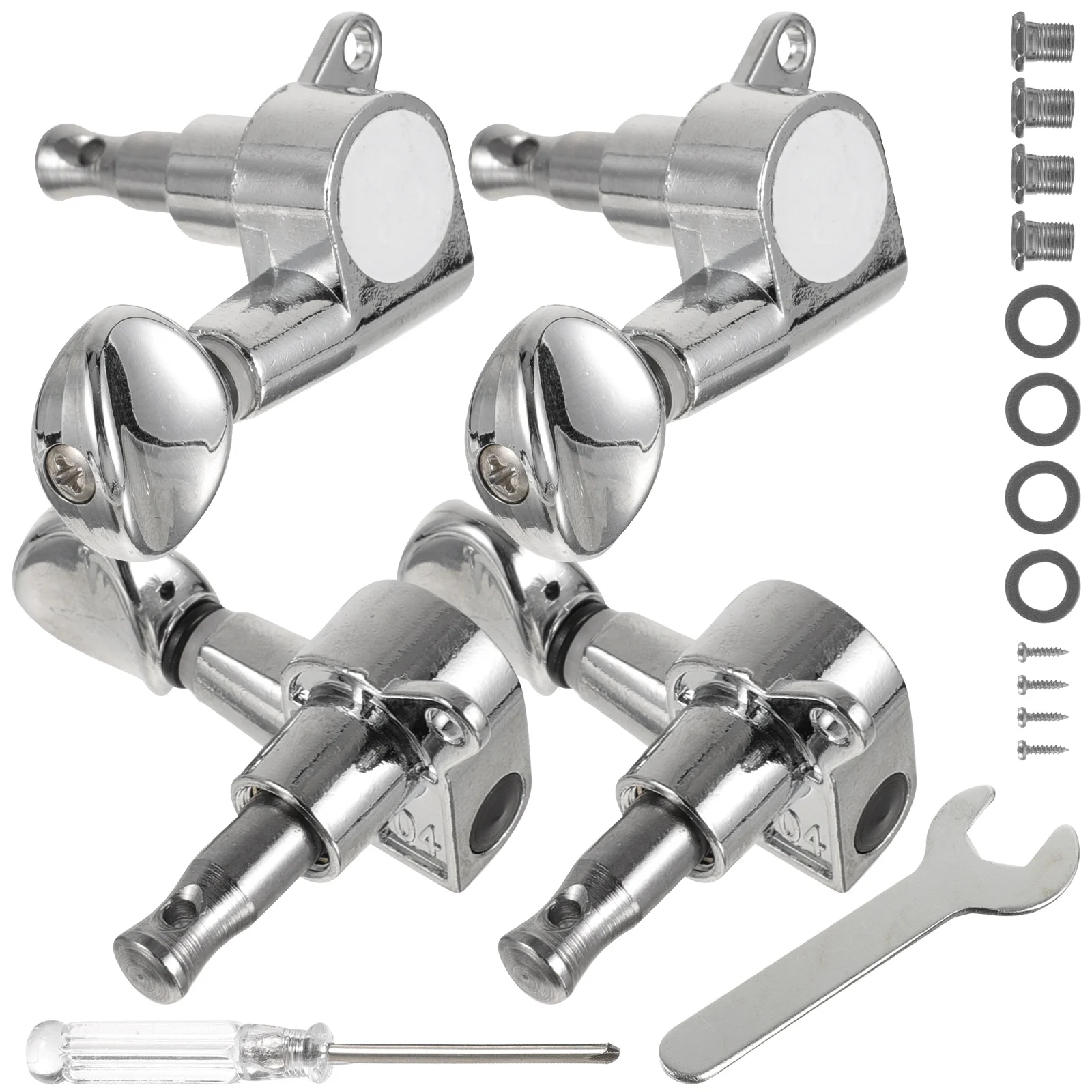 Tuners Fully Enclosed Ukulele Electric Acoustic Guitar Machine Heads Knobs Metal Tuning Tools
Tuners Fully Enclosed Ukulele Electric Acoustic Guitar Machine Heads Knobs Metal Tuning Tools