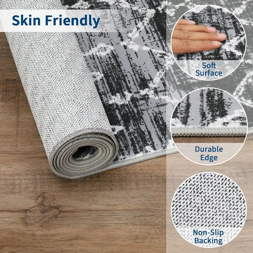 Modern Geometric Black Area Rugs For Living Room Washable Indoor Carpets Non Slip Floor Clover For Bedroom Dining Room Runner F
Modern Geometric Black Area Rugs For Living Room Washable Indoor Carpets Non Slip Floor Clover For Bedroom Dining Room Runner F