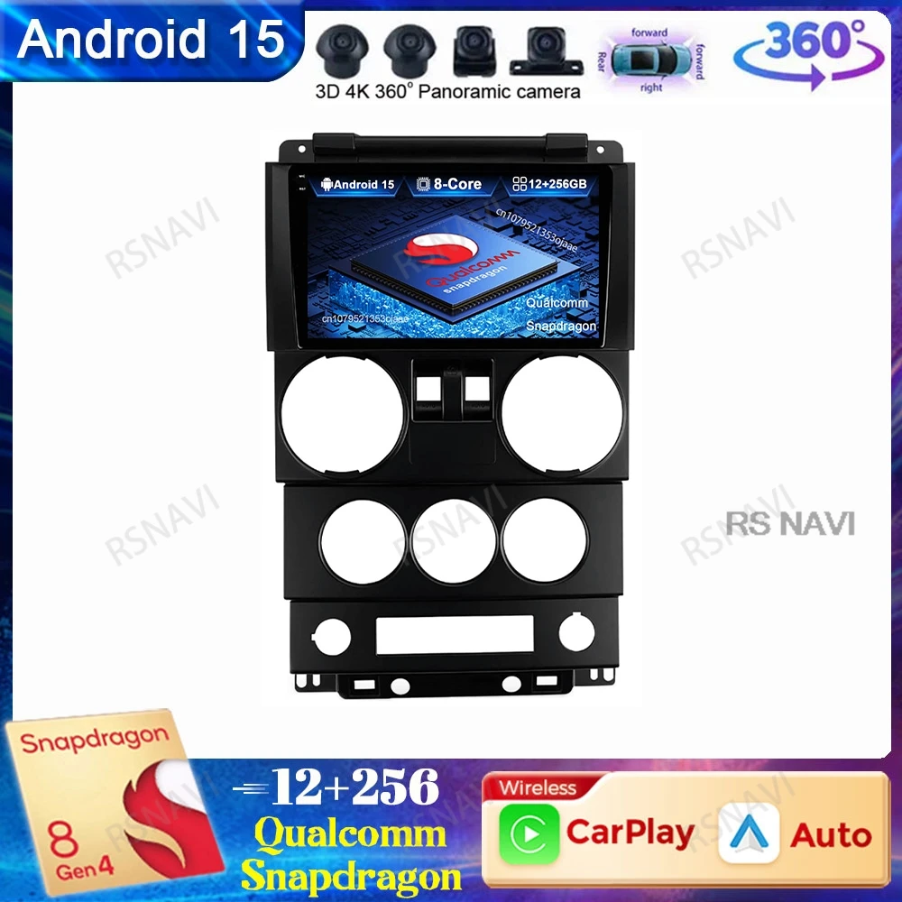 Android 15 Car Radio For Jeep Wrangler Unlimited 3 JK 2008 - 2010 Autoradio Wireless Carplay Auto 5G WIFI DVD Qualcomm QLED GPS
Android 15 Car Radio For Jeep Wrangler Unlimited 3 JK 2008 - 2010 Autoradio Wireless Carplay Auto 5G WIFI DVD Qualcomm QLED GPS