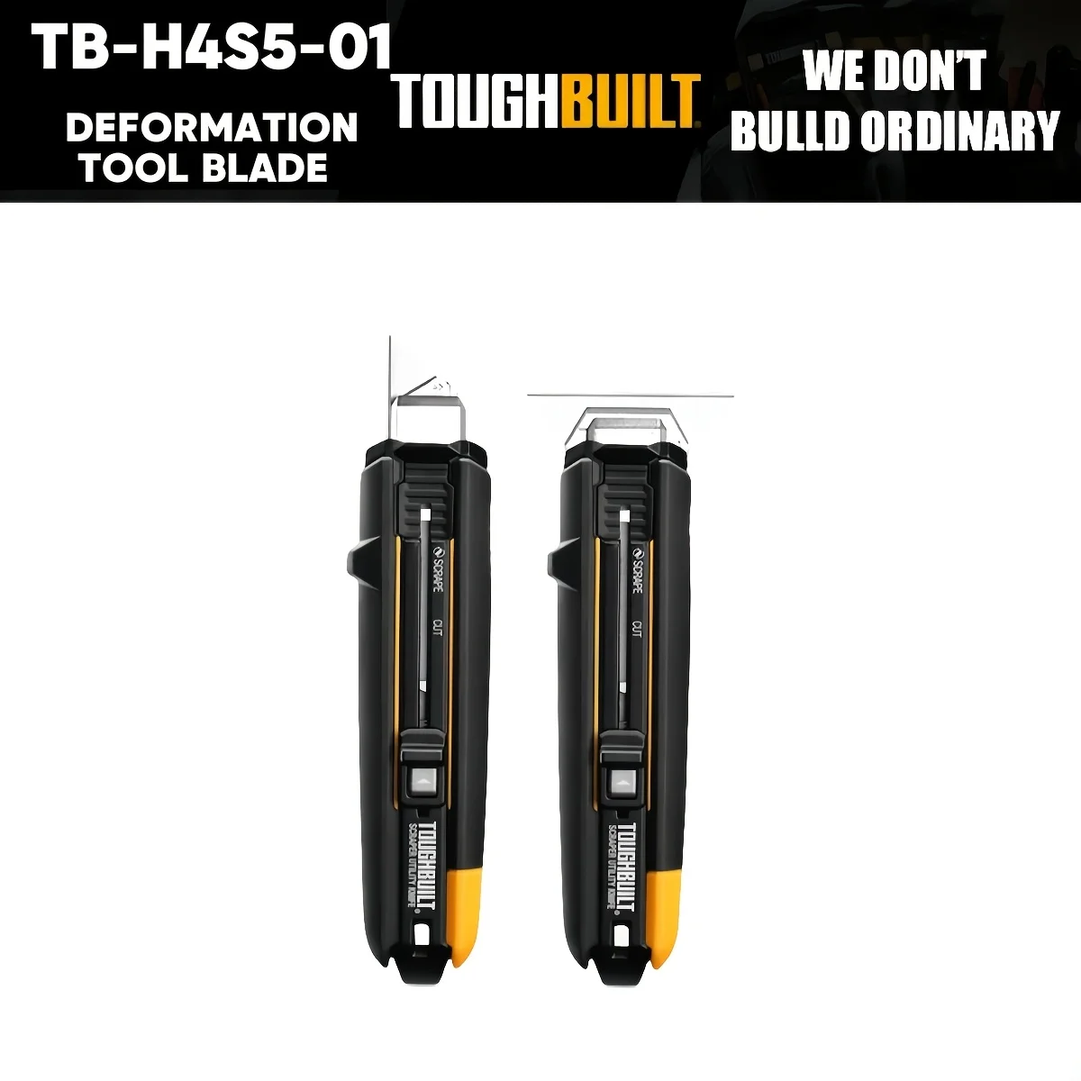 TOUGHBUILT Alloy Tool High-Quality Aesthetic Knife/Scraper with Free Switch And Multi-Functional Anti-Slip Handle Design Aesthetic Knife (Comes with 5 Blades)
TOUGHBUILT Alloy Tool High-Quality Aesthetic Knife/Scraper with Free Switch And Multi-Functional Anti-Slip Handle Design Aesthetic Knife (Comes with 5 Blades)