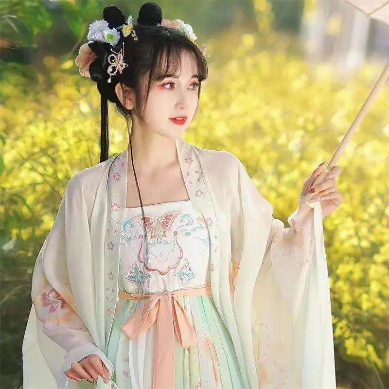 Chinese Style Tradition Tang Dynasty Chest Length Ripped Skirt Elements Hanfu Dresses Cosplay Costume for Woman Princess Dress
Chinese Style Tradition Tang Dynasty Chest Length Ripped Skirt Elements Hanfu Dresses Cosplay Costume for Woman Princess Dress