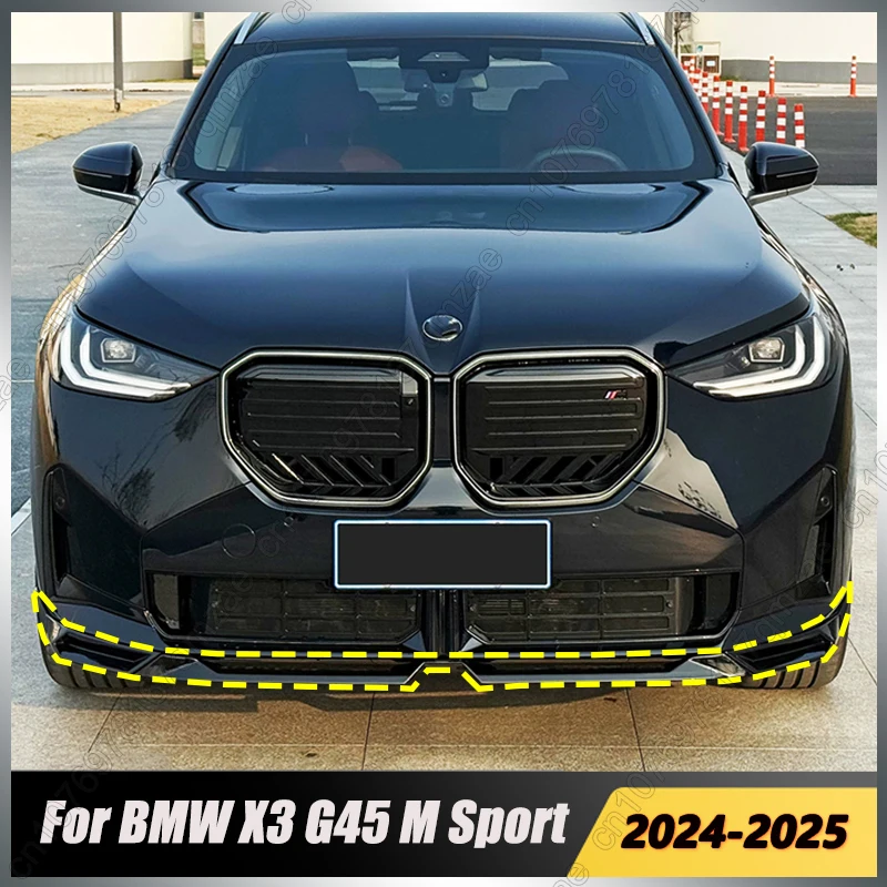 Gloss Black Front Bumper Lip for BMW X3 G45 2024-2025 MP Style Spoiler Splitter Chin Apron Car Styling Body Kit ABS
Gloss Black Front Bumper Lip for BMW X3 G45 2024-2025 MP Style Spoiler Splitter Chin Apron Car Styling Body Kit ABS