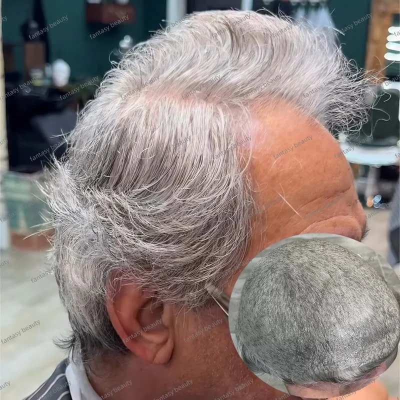 Men's Thin Skin 0.02mm pu Base Toupee 100% density vloop #1b65#1b80 black gray 100%Human Hair Replacement Systems Pieces for wig
Men's Thin Skin 0.02mm pu Base Toupee 100% density vloop #1b65#1b80 black gray 100%Human Hair Replacement Systems Pieces for wig