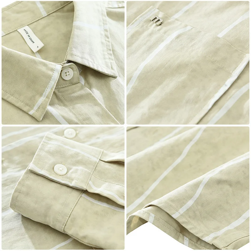 Одежда в корейском стиле, весна 2026, новая мужская полосатая рубашка с длинным рукавом из чистого хлопка, удобный топ, повседневные рубашки, молодежная модная одежда
Одежда в корейском стиле, весна 2026, новая мужская полосатая рубашка с длинным рукавом из чистого хлопка, удобный топ, повседневные рубашки, молодежная модная одежда