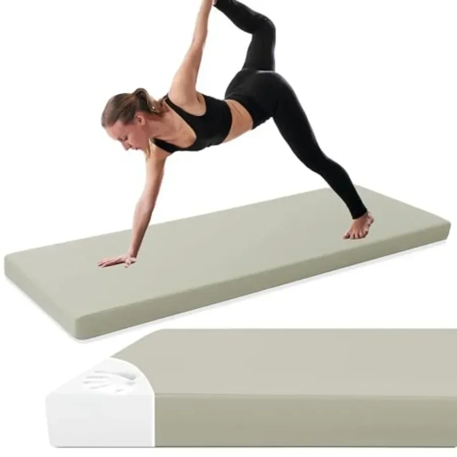 3-Inch Thick Yoga Mat, 68"x24" Extra Thick PU Leather Exercise Mat, High-Density Foam Gymnastics Cushion for Yoga, Fitness, Pil
3-Inch Thick Yoga Mat, 68"x24" Extra Thick PU Leather Exercise Mat, High-Density Foam Gymnastics Cushion for Yoga, Fitness, Pil