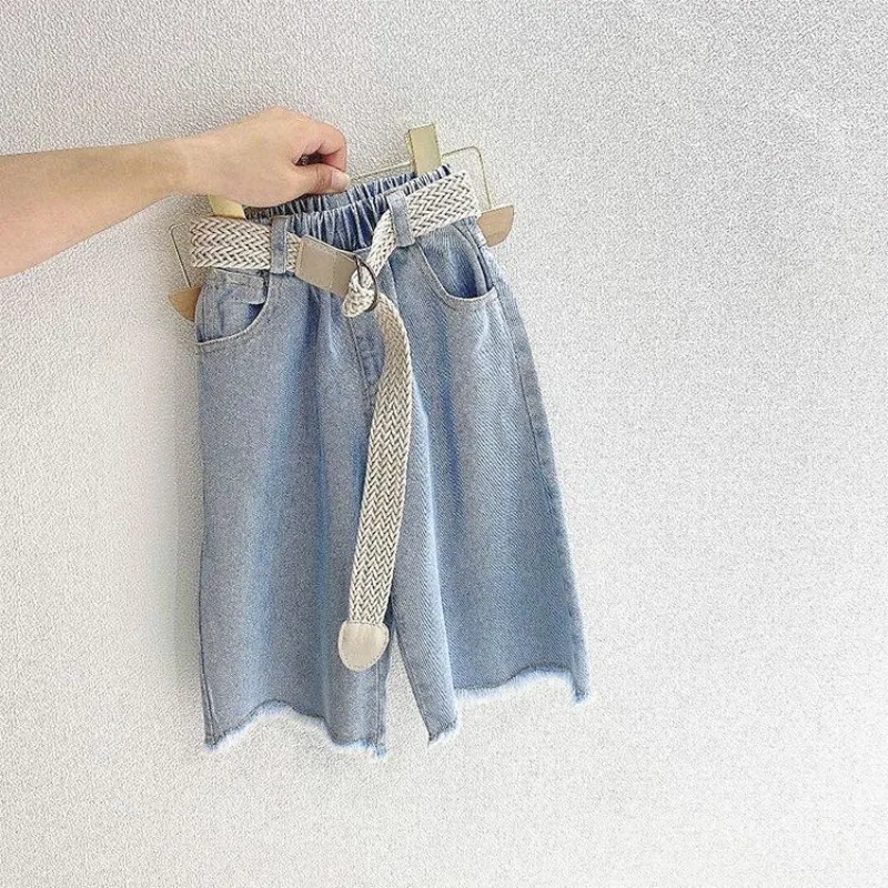 Girls jeans for spring and autumn wear children's straight leg loose casual wide leg pants
Girls jeans for spring and autumn wear children's straight leg loose casual wide leg pants