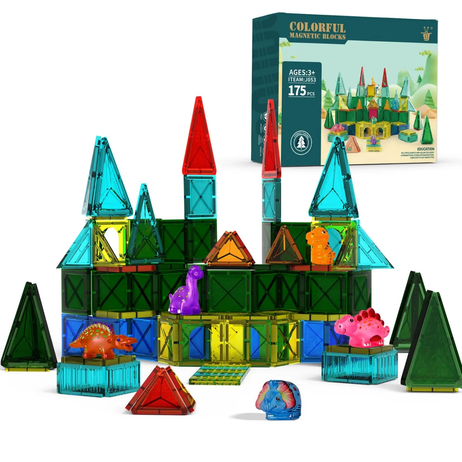 Vibrant STEM Magnetic Building Block Toy Set | Dinosaur & Animal Designs | Creative Outdoor Play & Imagination Games for Kids 3+
Vibrant STEM Magnetic Building Block Toy Set | Dinosaur & Animal Designs | Creative Outdoor Play & Imagination Games for Kids 3+