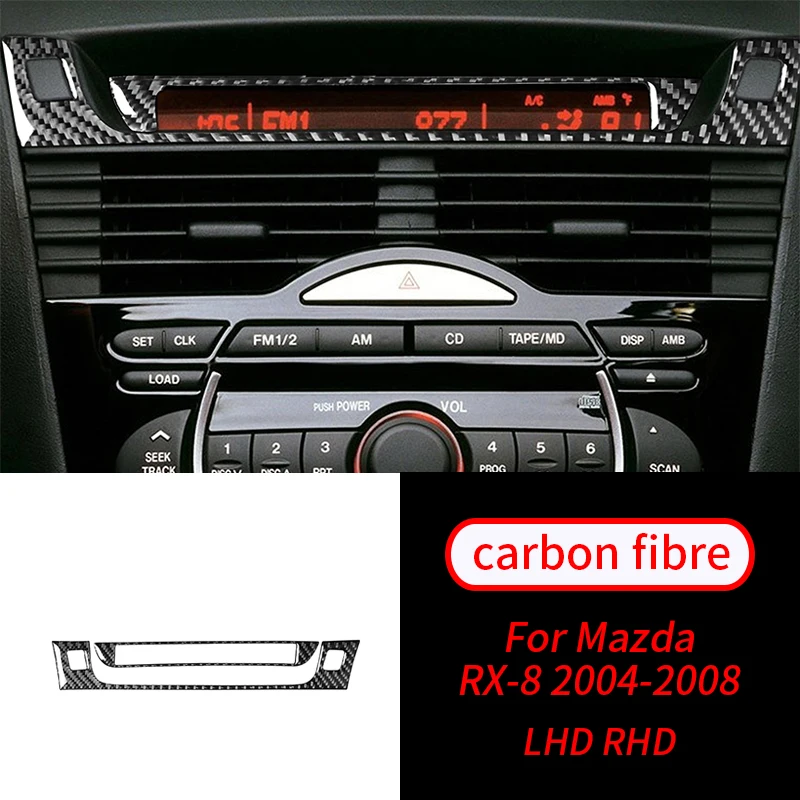 For Mazda RX-8 2004-2008 2 PCS Real Carbon Fiber FM Radio Display Panel Trim Car Interior Accessories Car Interior Supplies
For Mazda RX-8 2004-2008 2 PCS Real Carbon Fiber FM Radio Display Panel Trim Car Interior Accessories Car Interior Supplies