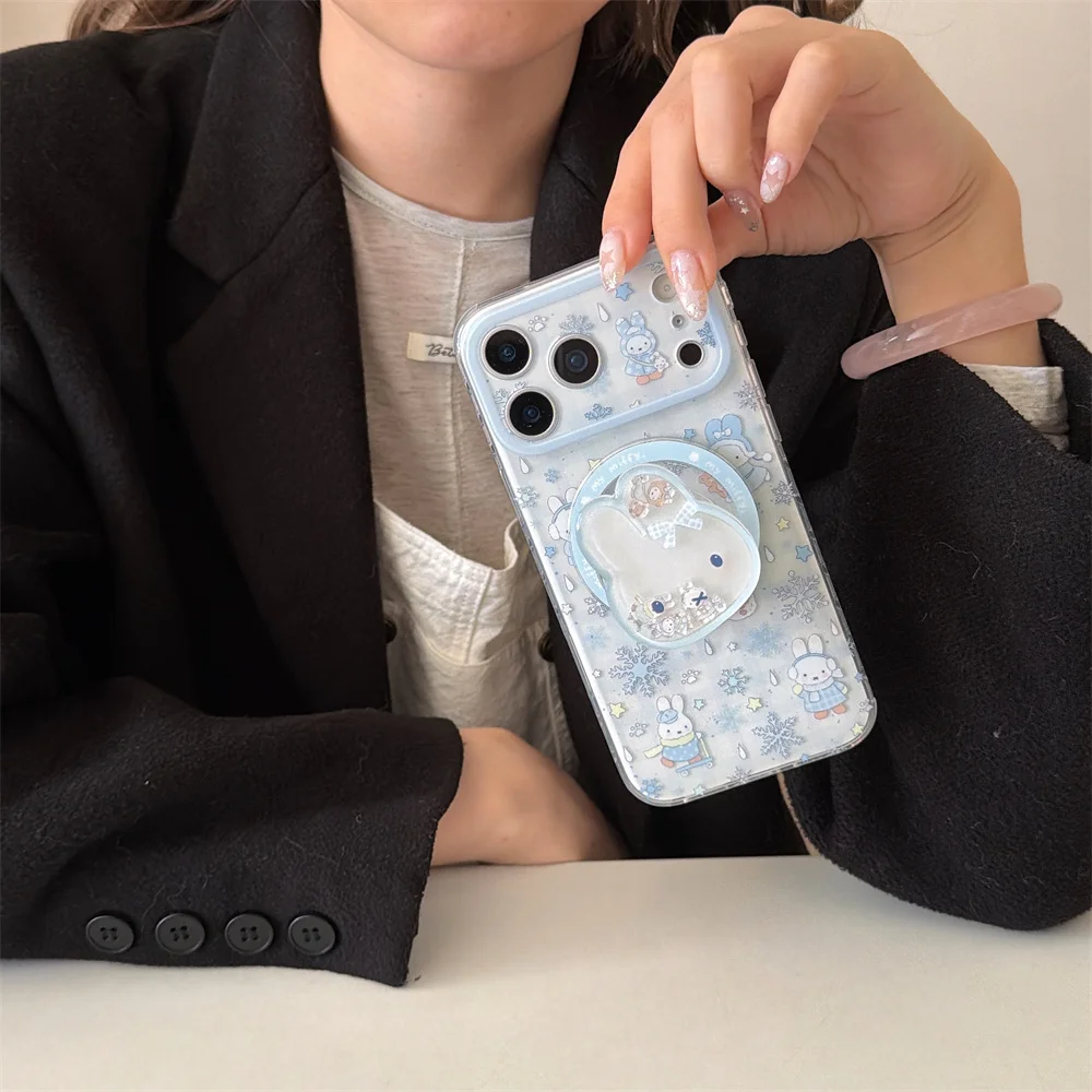 Cute Snowflake Line Rabbit Magnetic Phone case for iPhone 17 Pro 14 15 16 Pro Max Cover With Magsafe Shake Stand Cartoon Cases
Cute Snowflake Line Rabbit Magnetic Phone case for iPhone 17 Pro 14 15 16 Pro Max Cover With Magsafe Shake Stand Cartoon Cases