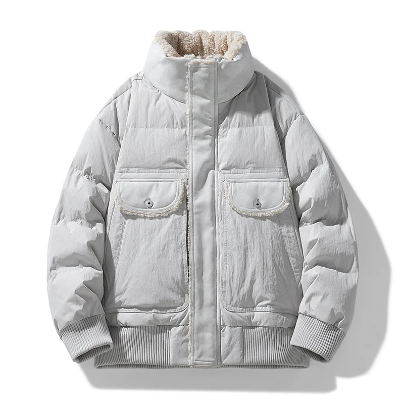 【New】Winter 90% Down Jacket - US High - street Fleece - Spliced Workwear Style
【New】Winter 90% Down Jacket - US High - street Fleece - Spliced Workwear Style