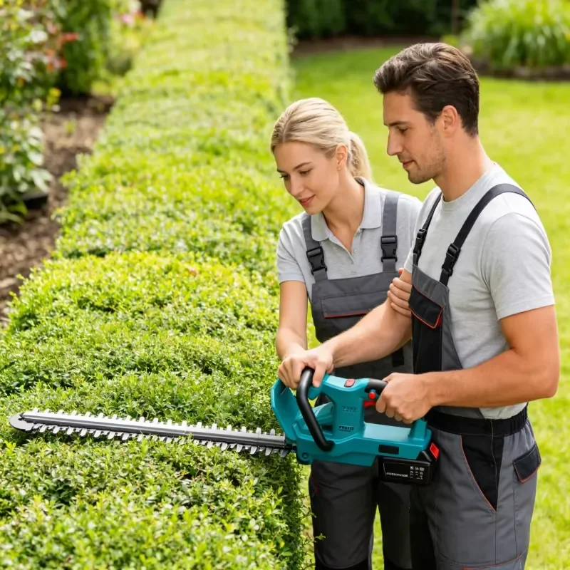 Electric Hedge Trimmer Lithium Battery Double Blade Home Outdoor Greening Multifunctional Green Plant Trimmer Heckenschere
Electric Hedge Trimmer Lithium Battery Double Blade Home Outdoor Greening Multifunctional Green Plant Trimmer Heckenschere