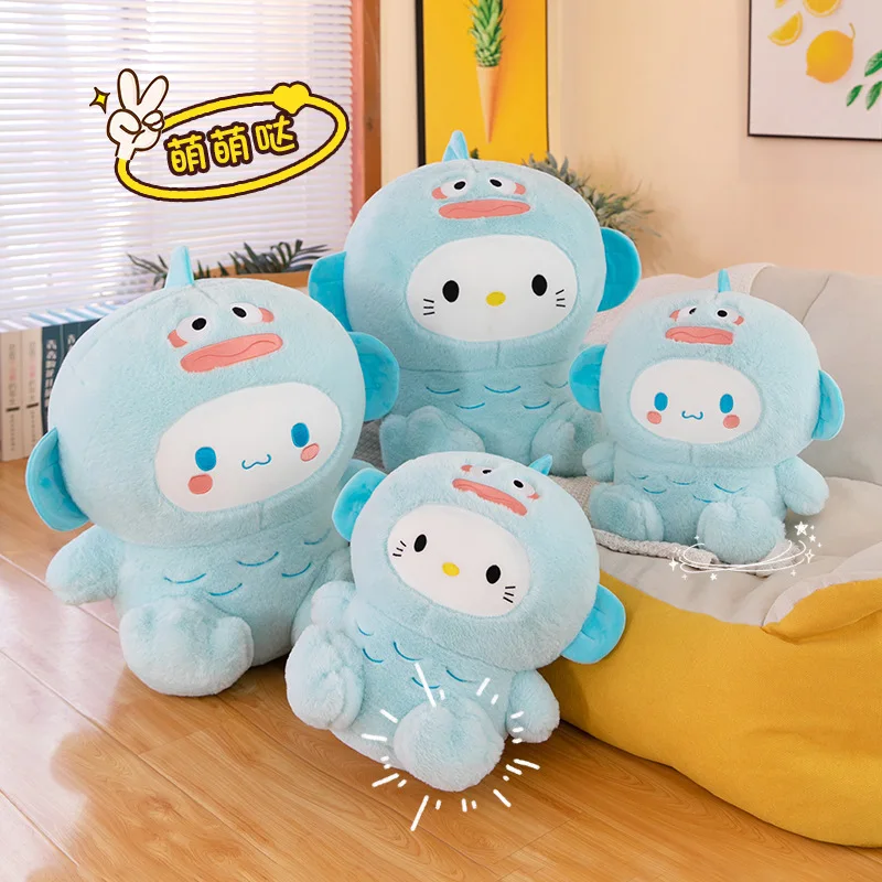 60 см Sanrio трансформер Hangyodon уродливая рыба коричная Hello Kitty плюшевая игрушка-подушка Kawaii Hangyodon набитая искусственная кожа
60 см Sanrio трансформер Hangyodon уродливая рыба коричная Hello Kitty плюшевая игрушка-подушка Kawaii Hangyodon набитая искусственная кожа