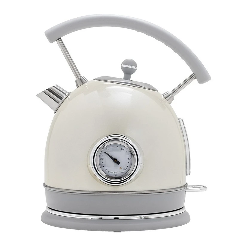 Electric kettle retro style kettle with temperature gauge electric kettle constant insulation home automatic power-off
Electric kettle retro style kettle with temperature gauge electric kettle constant insulation home automatic power-off