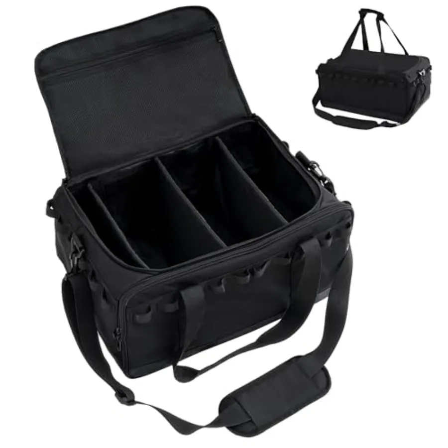 35L Multi-functional Duffle Bag Waterproof Shoe Picnic Camping Organizer with 3 Adjustable Dividers for Travel Sports GYM Black
35L Multi-functional Duffle Bag Waterproof Shoe Picnic Camping Organizer with 3 Adjustable Dividers for Travel Sports GYM Black