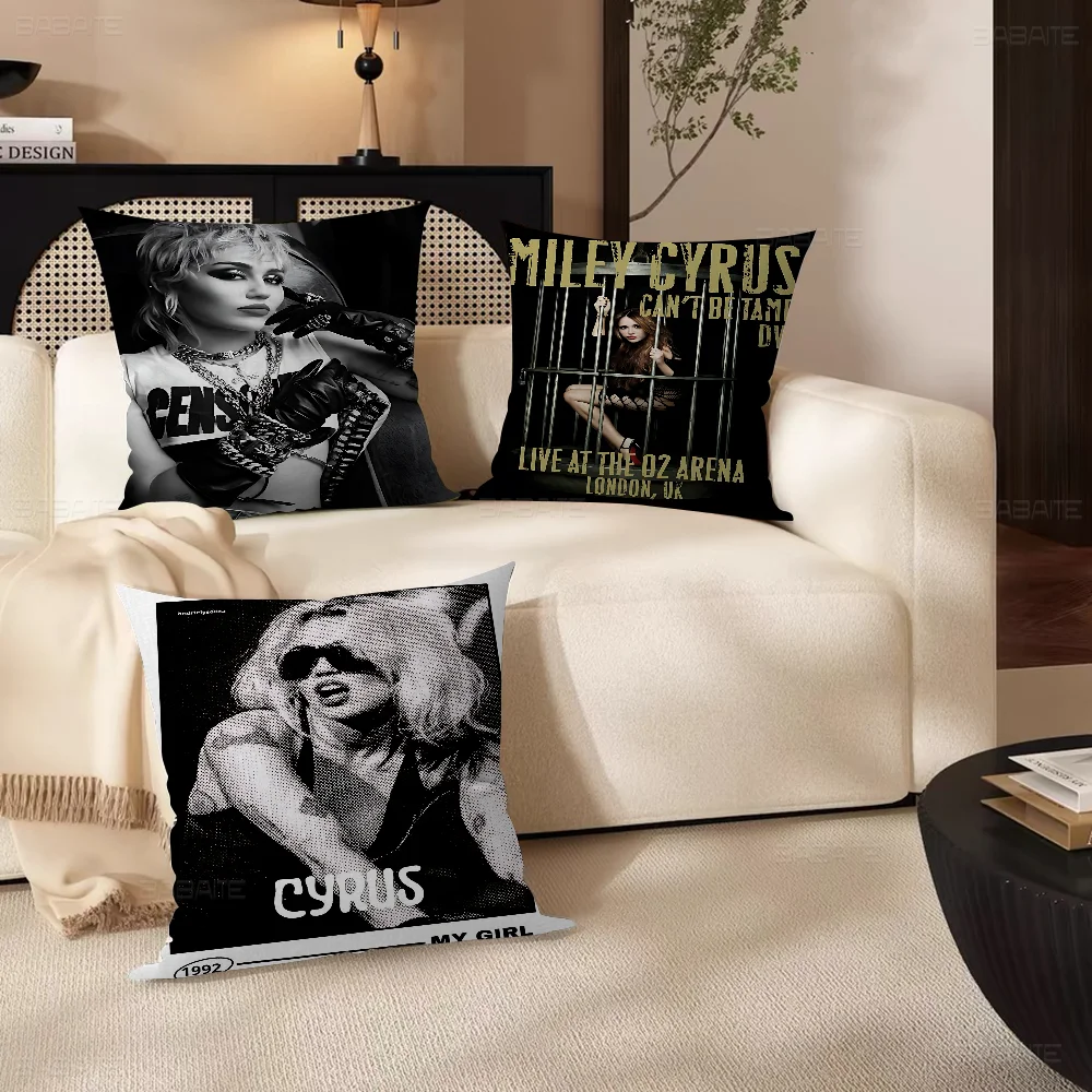Pop Singer Miley Cyrus Pillow Cushion Cover Pillowcase Living Room Sofa Home Decor Customized
Pop Singer Miley Cyrus Pillow Cushion Cover Pillowcase Living Room Sofa Home Decor Customized