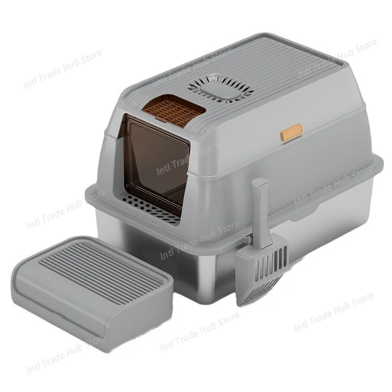 Closed Large Deodorizing Stainless Steel Cat Litter Box Is Easy To Clean and Can Be Used for Toilet Storage Deodorant Upgrade
Closed Large Deodorizing Stainless Steel Cat Litter Box Is Easy To Clean and Can Be Used for Toilet Storage Deodorant Upgrade