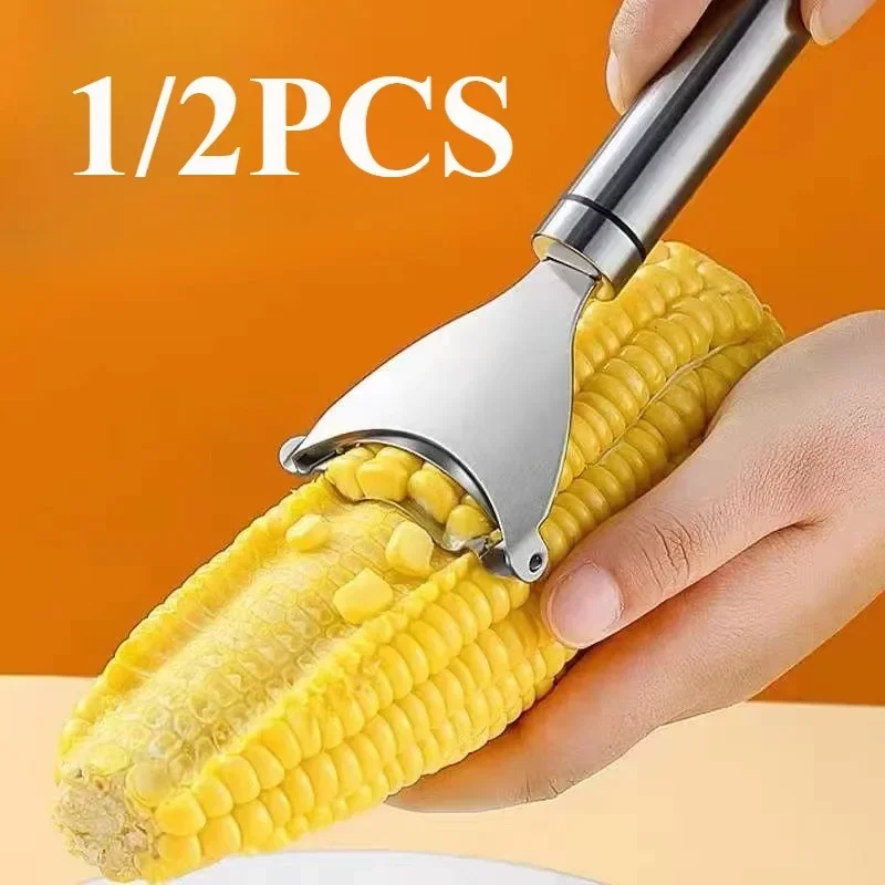 Corn Stripper Stainless Steel Manual Corn Planer Cob Stripper Reusable Corn Peeler Thresher Kitchen Fruit Vegetable Gadget Tool
Corn Stripper Stainless Steel Manual Corn Planer Cob Stripper Reusable Corn Peeler Thresher Kitchen Fruit Vegetable Gadget Tool