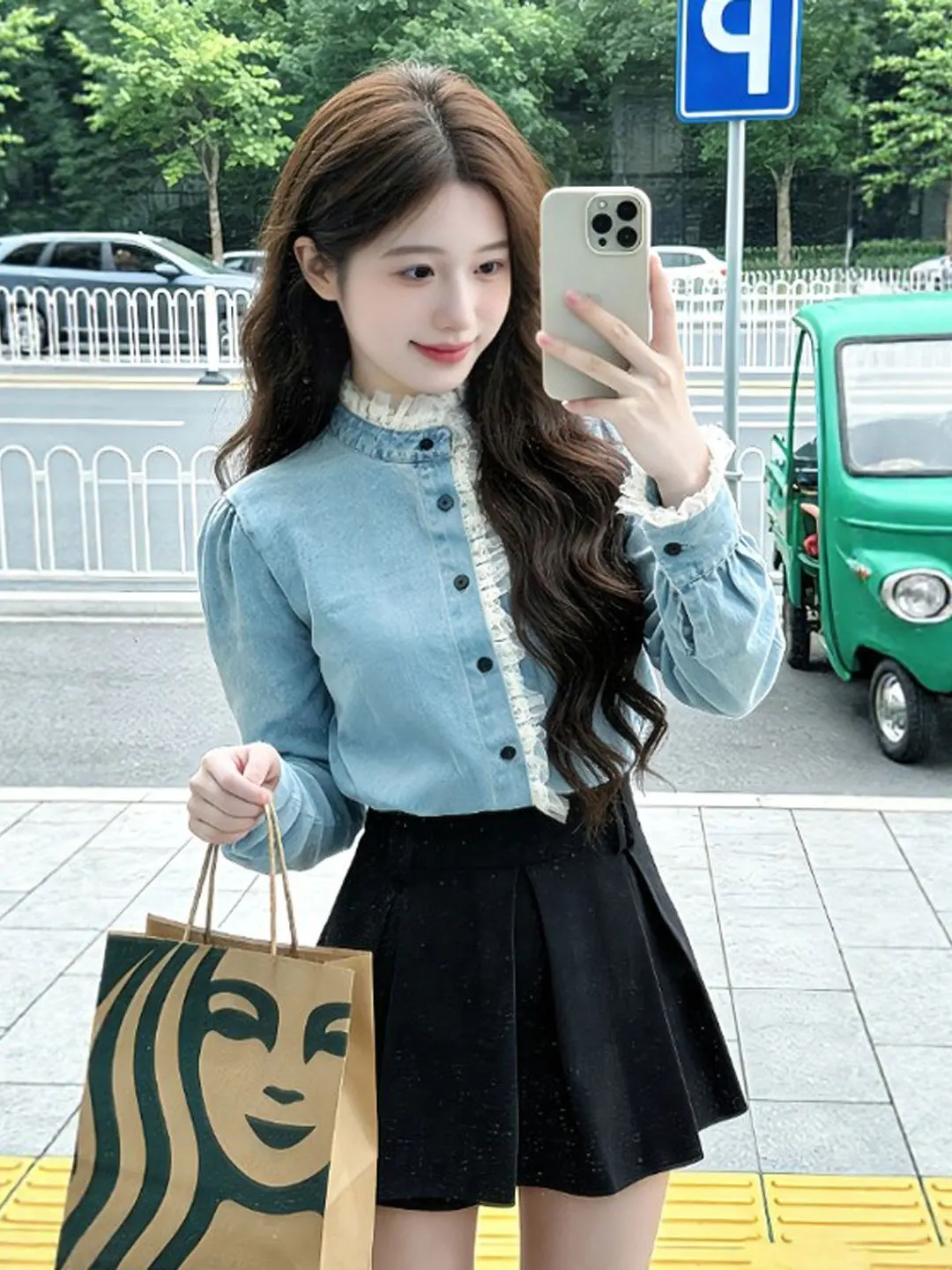 Elegant Gentle Wind Denim Shirt And Skirt Set High Waist Short Skirt Two Piece Set Korean Style Spring Fashion Women's Outfit
Elegant Gentle Wind Denim Shirt And Skirt Set High Waist Short Skirt Two Piece Set Korean Style Spring Fashion Women's Outfit